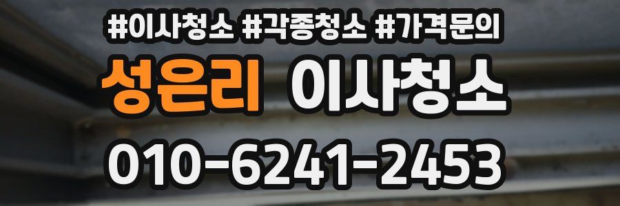 성은리 이사청소