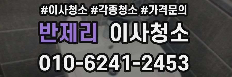 반제리 이사청소