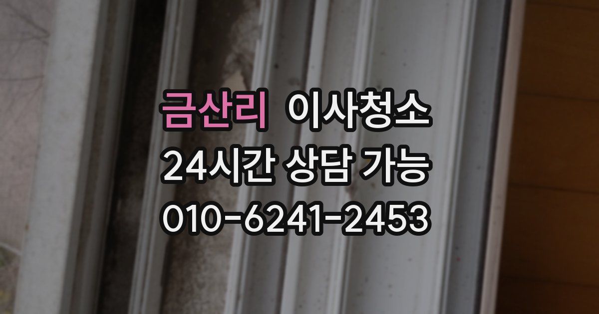 금산리 입주청소