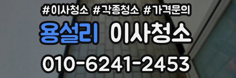 용설리 이사청소