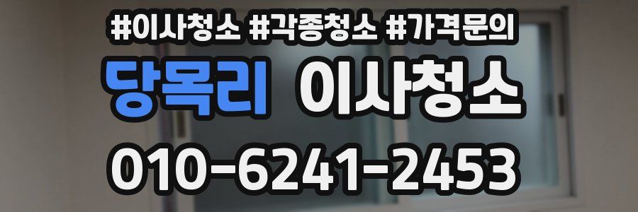 당목리 이사청소