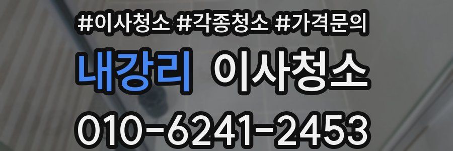 내강리 이사청소