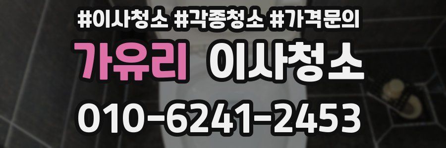 가유리 이사청소