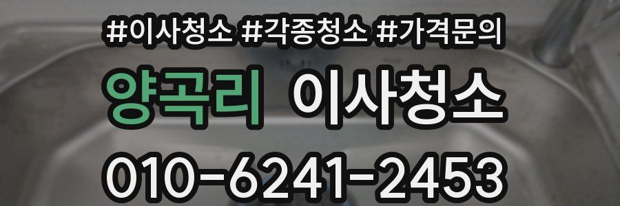 양곡리 이사청소