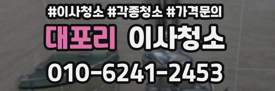 대포리 이사청소