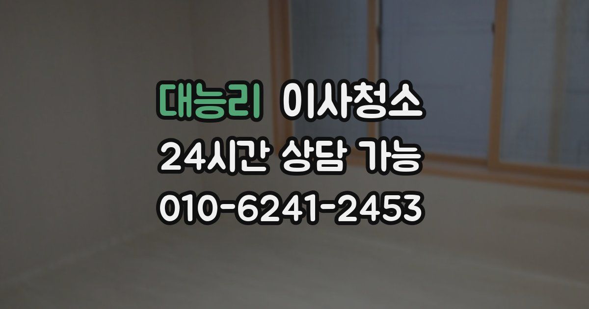 대능리 입주청소