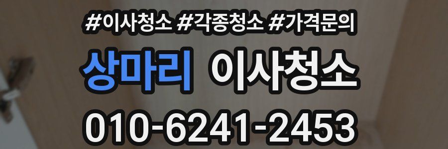 상마리 이사청소