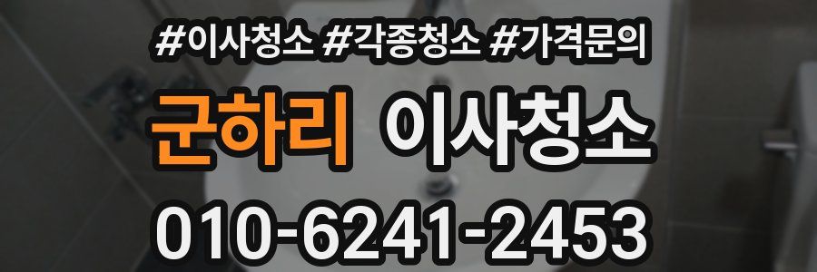 군하리 이사청소