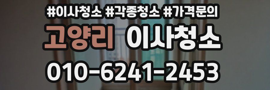 고양리 이사청소