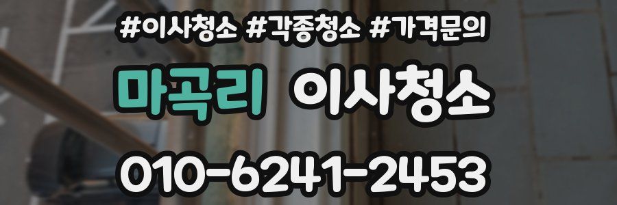 마곡리 이사청소