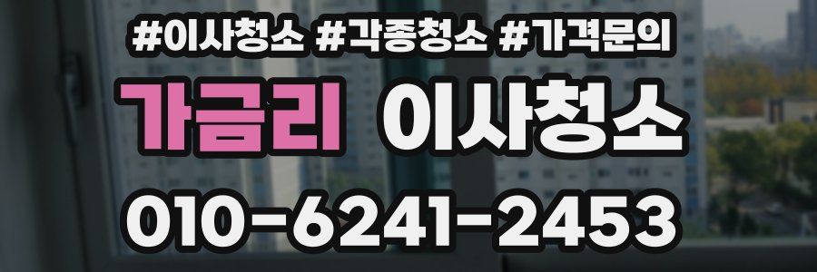 가금리 이사청소