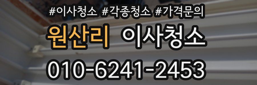 원산리 이사청소