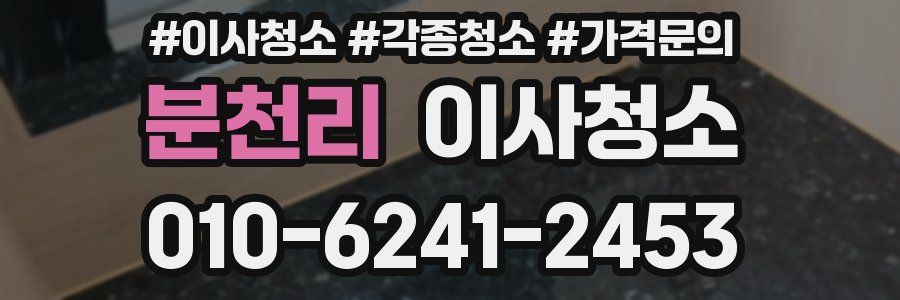 분천리 이사청소