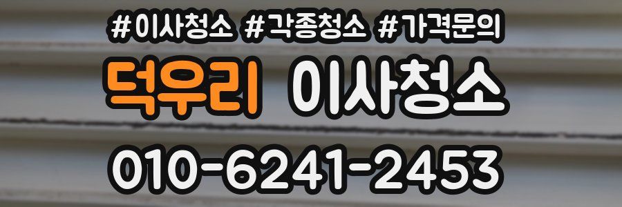 덕우리 이사청소