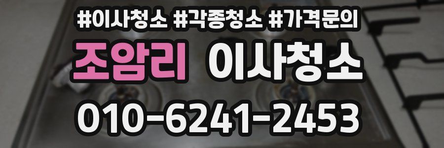 조암리 이사청소