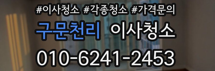 구문천리 이사청소