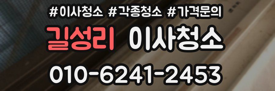 길성리 이사청소