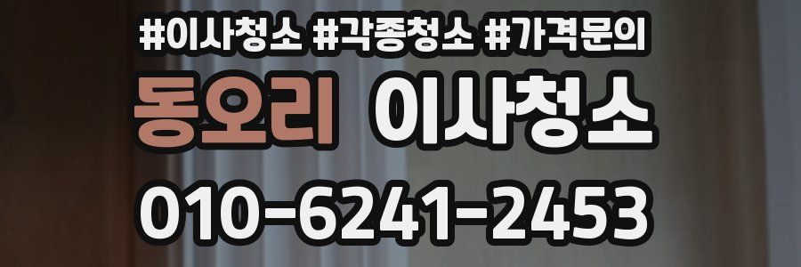 동오리 이사청소