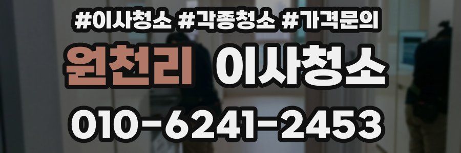 원천리 이사청소