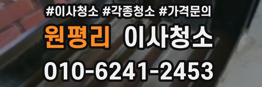 원평리 이사청소