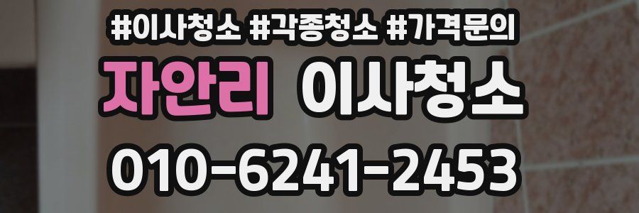 자안리 이사청소