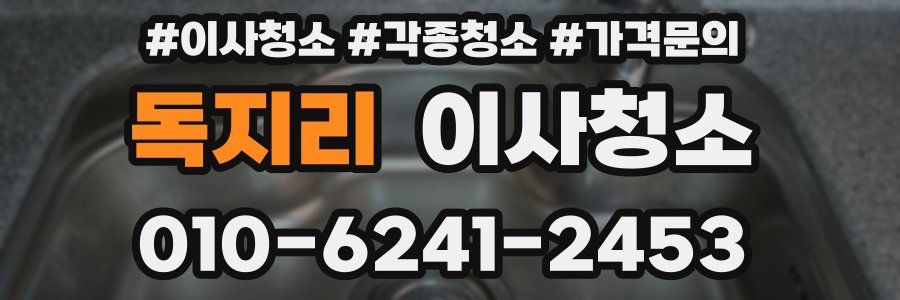 독지리 이사청소