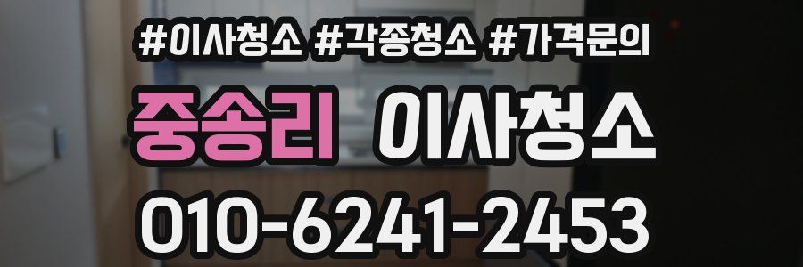 중송리 이사청소