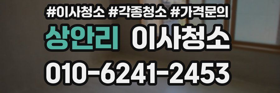 상안리 이사청소