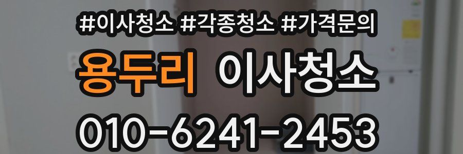 용두리 이사청소