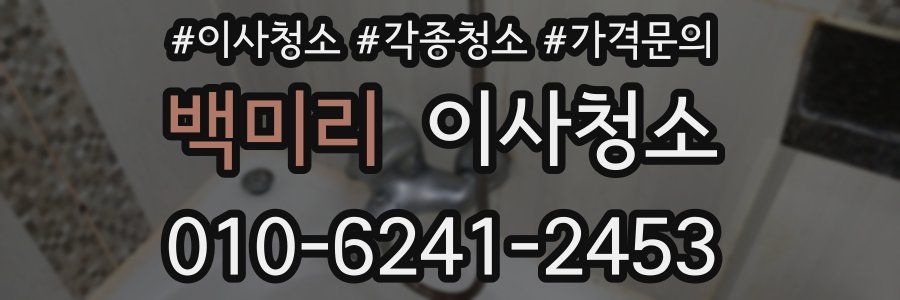 백미리 이사청소