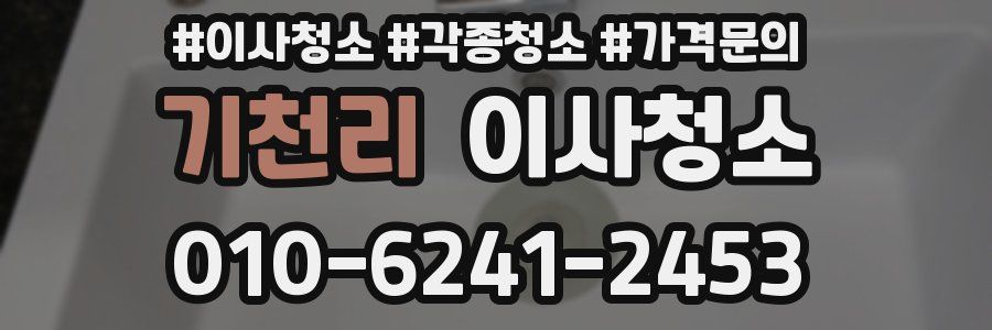 기천리 이사청소