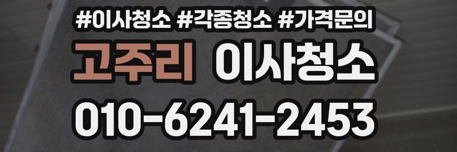 고주리 이사청소