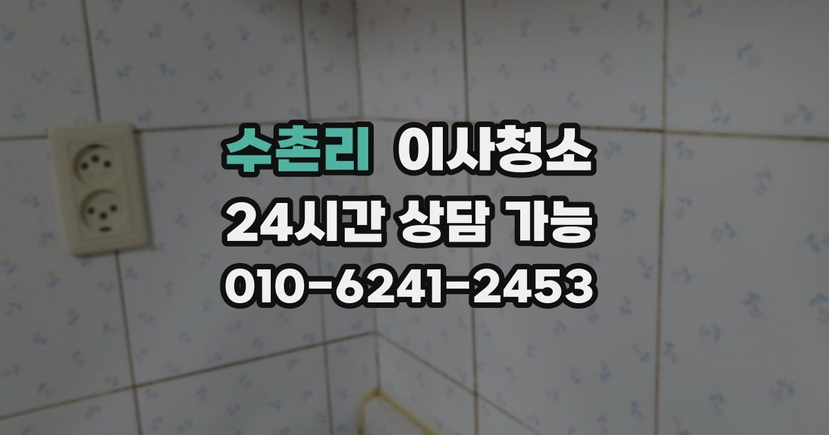 수촌리 입주청소