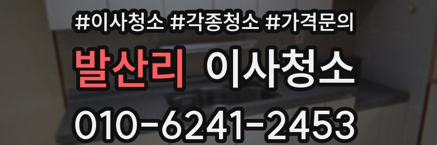 발산리 이사청소