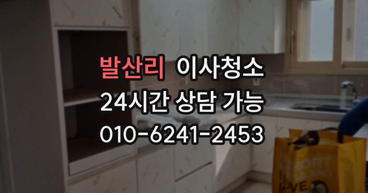 발산리 입주청소