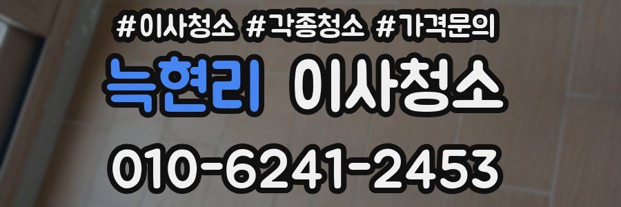 늑현리 이사청소