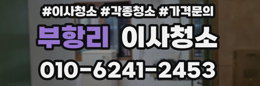 부항리 이사청소