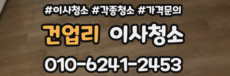 건업리 이사청소