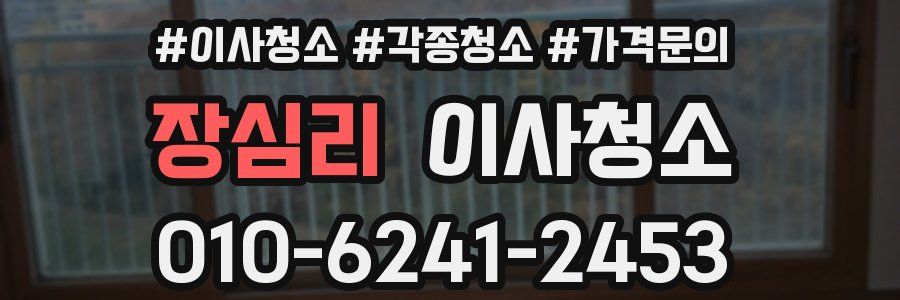 장심리 이사청소