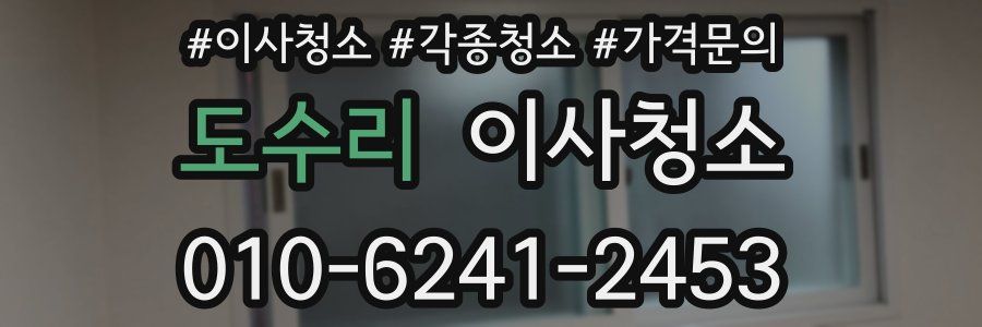 도수리 이사청소