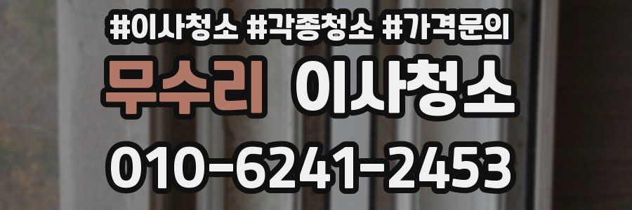 무수리 이사청소