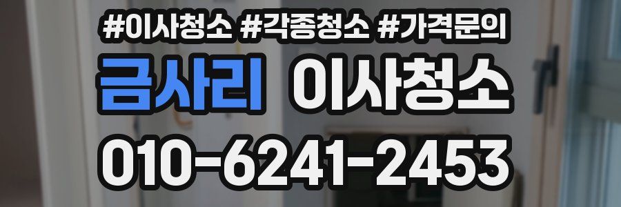 금사리 이사청소