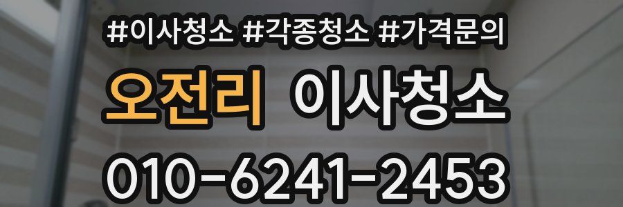 오전리 이사청소