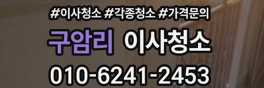 구암리 이사청소