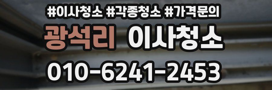 광석리 이사청소