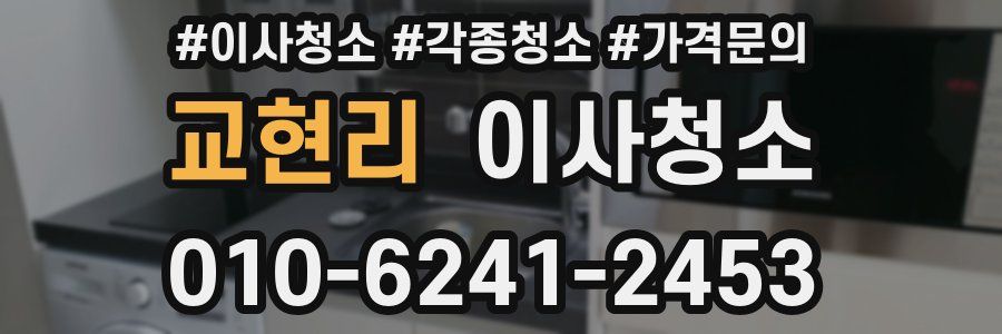 교현리 이사청소