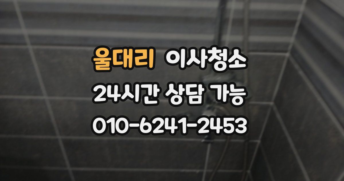 울대리 입주청소