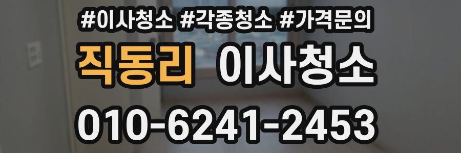 직동리 이사청소