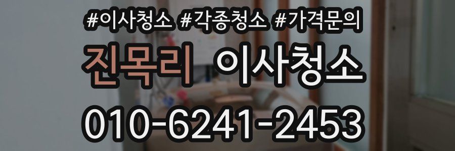 진목리 이사청소