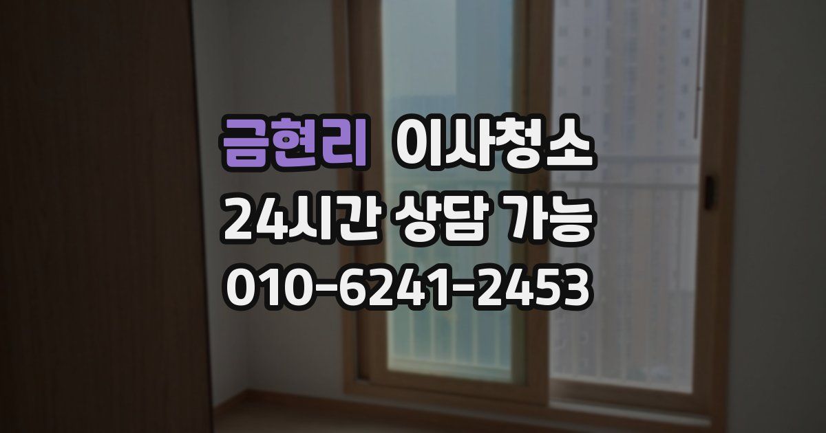 금현리 입주청소